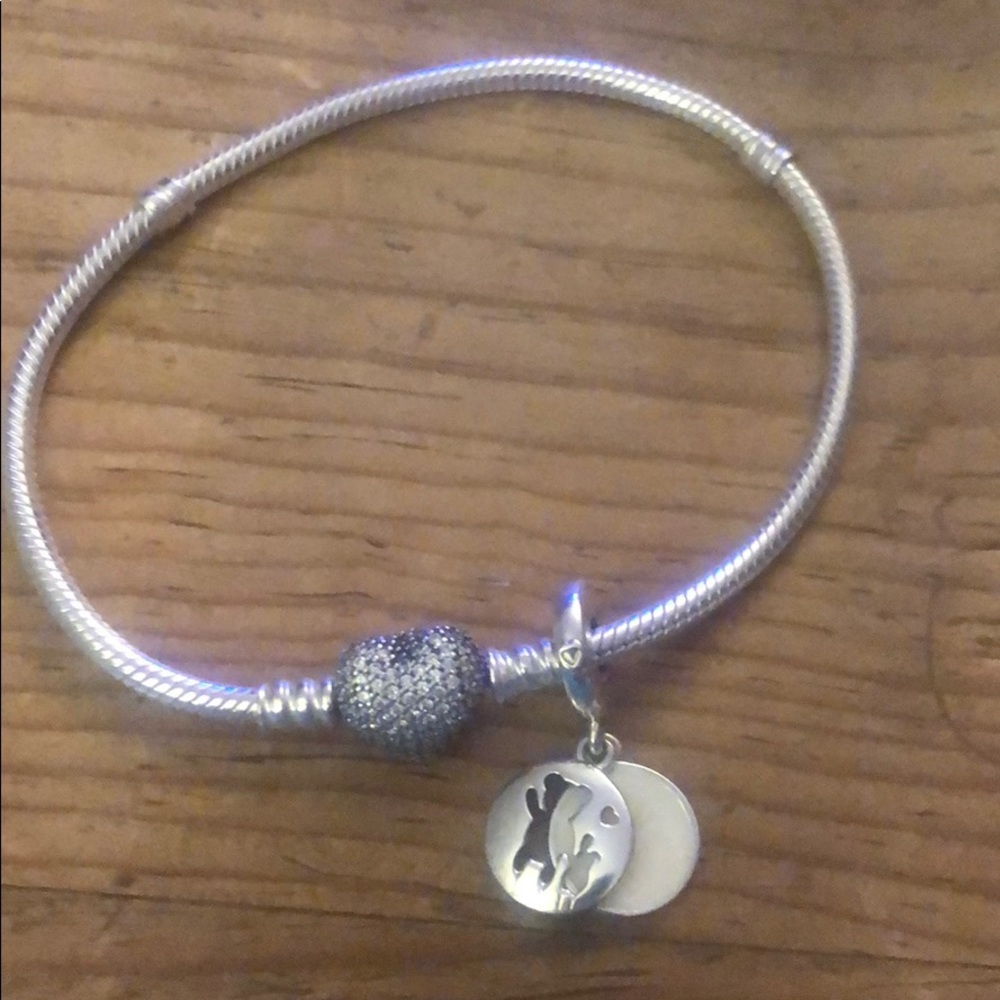Sparkling heart with perfect pals pandora bracelet